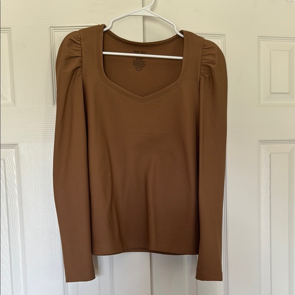 Nine West Tops - Nine West brown/tan ribbed top